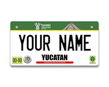 Load image into Gallery viewer, BRGiftShop Personalized Custom Name Mexico Yucatan 3x6 inches Bicycle Bike Stroller Children&#39;s Toy Car License Plate Tag
