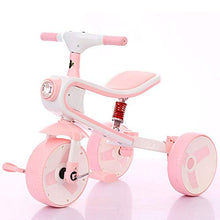 Load image into Gallery viewer, 3 in 1 Scooter Bicycle Tricycle Baby Stroller Children Bicycle with Music Suitable for Children Aged 1-6 (Color : Red)
