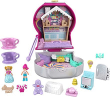 Load image into Gallery viewer, Polly Pocket Candy Cutie Gumball Compact, Gumball Theme with Micro Polly &amp; Margot Dolls, 5 Reveals &amp; 13 Related Accessories, Pop &amp; Swap Feature, Great Gift for Ages 4 Years Old &amp; Up
