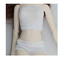 Load image into Gallery viewer, Studio one White Briefs and top Underwear Clothes for 1/4 BJD Doll 45 cm Doll
