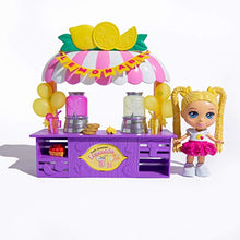 Load image into Gallery viewer, Love, Diana, Kids Diana Show, Fashion Fabulous Doll with 2-in-1 Lemonade and Flower Stand Pop-Up Shop, 11 Surprise Play Pieces, Purple Lemonade Stand Flips into Gorgeous Flower Stand, Ages 3+
