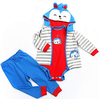Newborn Reborn Baby Dolls Clothes Boy for 17-19 Inch Reborn Doll Outfit Blue Monkey Style