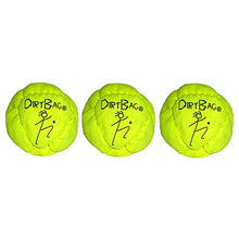 Load image into Gallery viewer, Dirtbag Classic Footbag Hacky Sack 3 Pack, Handmade, Pro-Grade Durability, Original Design, Machine Washable - Fluorescent Yellow
