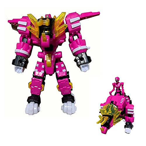 WithMolly Toytron Miniforce Super Dino Power Combination Armor bot Kerarushi Action Figure Toy Two-Stage Combination Robot of Dinosaur