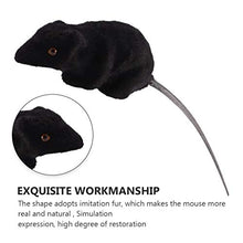 Load image into Gallery viewer, NUOBESTY Halloween Fake Rat Realistic Plastic Mouse Spooky Mice Halloween Trick Toys Photo Prop Halloween Party Decoration Supplies Black
