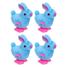 Load image into Gallery viewer, PRETYZOOM 4pcs Rabbit Clockwork Toys Plush Bunny Model Wind-up Toys Party Favors Party Supplies Kids Gift Decorative Props (Random Color) Easter Favors
