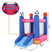 Load image into Gallery viewer, Lpjntt Inflatable Bouncer House Jumping Castle Home Backyard Bouncy Castle Ball Pool Extra Thick Material for 2-3 Kids,with Blower
