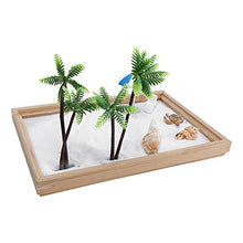 Load image into Gallery viewer, 01 Desk Sandbox, Mini Zen Garden Sandbox Ocean Sand Tray Decoration Miniature Beach Zen Garden for Desk Home Office Table Decoration
