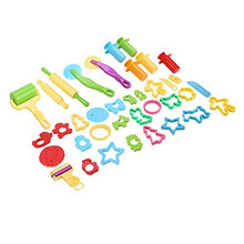 Load image into Gallery viewer, 38Pcs Dough Tools Playset Kit Plastic Clay Dough Molds Cutters Clay Dough Accessories with Packing Bag for Air Dry Clay Dough Toddlers Play
