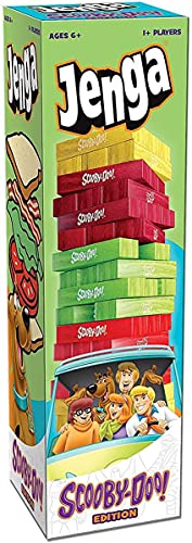 Jenga Scooby-Doo Edition | Build The Sandwich Tower for Shaggy & Scooby | Based on Classic Cartoon Franchise Scooby Doo | Collectible Jenga Game | Unique Gameplay with Custom Dice