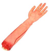 Jadpes Halloween Severed Hand Prank Prop,Trick Scary Fake Human Body Parts Costume Cosplay Props Simulation Severed Hand Halloween Prank Prop Haunted House Decoration(#1)