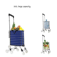 Load image into Gallery viewer, Portable Folding Shopping Cart Creative Shopping Dish Small Cart Home Light Shopping Trolley (Color : A)
