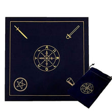 Load image into Gallery viewer, ERSHIYI 1pc Tarot Tablecloth, Velvet Altar Tarot Table Cloth Divination Astrology Board Game Tarot Cards Mat Oracle Card Pad
