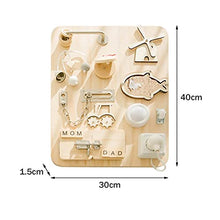 Load image into Gallery viewer, Moanyt Wooden Busy Board for Toddlers 1-3 Years Old Montessori Sensory Toys Activity Board Learning Fine Motor Skills Travel Toy Gift for Kids Boys Girls
