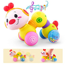 Load image into Gallery viewer, Vanmor Baby Toys 6 to 12 Months Crawling Baby Musical Toys, Press and Go Musical Inchworm Toy with Light Up Face Caterpillar Educational Toddler Baby Toys 6 7 8 9 12 18 Months Infant Boy Girl Gift
