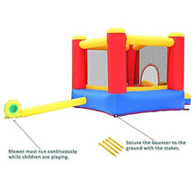Load image into Gallery viewer, Inflatable Bounce House, Kids Slide Jumping with Bouncer Castle, Air Blower, Bag, Large
