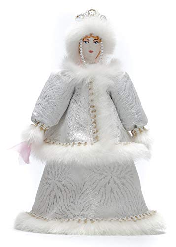 Snow Maiden Princess Hand Made Porcelain Doll - 11 Inches
