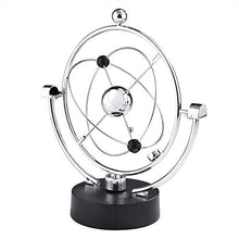 Load image into Gallery viewer, TOPINCN Perpetual Motion Plastic and Wrought Iron Movement Swing Ball Craft Home Office Desk Table Ornament Gift Sliver(A603)
