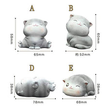 Load image into Gallery viewer, UXZDX New Cute Creative Cats Resin Statue Micro Decor for Car Desk Outdoor Garden Animal Sculpture Decoration Ornament Dropshipping (Size : A)
