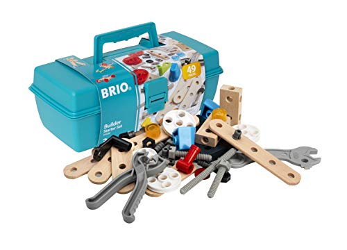 Brio Builder 34586   Builder Starter Set   49 Piece Building Set Stem Toy With Wood And Plastic Piec