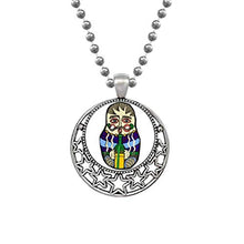 Load image into Gallery viewer, Beauty Gift Russia Russian Matryoshka Nesting Necklaces Pendant Retro Moon Stars Jewelry
