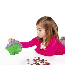 Load image into Gallery viewer, DreamsEden Mini Dinosaur Piggy Bank, Unbreakble Small Cute Plastic Little Stegosaurus Dino Coin Bank for Girls Boys

