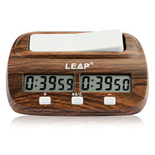 Load image into Gallery viewer, JIESENG Chess Clock Wooden Look Basic Digitial Chess Timer with Bonus and Delay
