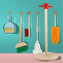 Load image into Gallery viewer, Teerwere Play House Dust Sweep Mop Pretend Play Set 3+Gift for Boy Or Girl (Color : Red, Size : 5 Pcs Set)
