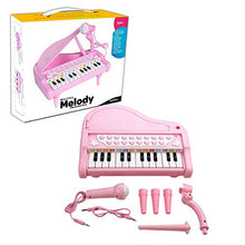 Load image into Gallery viewer, Love&amp;Mini Pink Piano Toys for 3 Year Old Girls First Birthday Gifts Toddler Piano Music Toy Instruments with 24 Keys and Microphone
