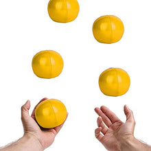 Load image into Gallery viewer, Niiyen Juggling Ball, Juggling Balls Set for Beginners Set, 3 pcs PU Juggling Balls Clown Juggle Ball Set for Beginner and Professionals, Juggling Kit for Kids and Adults(Yellow)
