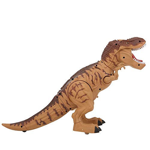 01 Dinosaur Toy, ABS Material Eye Glow Odorless Light Sound Dinosaur, Non-Toxic Clear Texture High Simulation Reduction for Baby(Spray Egg Laying Dinosaur (Brown))