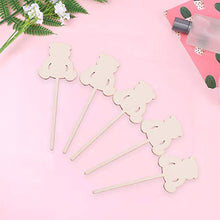 Load image into Gallery viewer, TOYANDONA Wooden Plant Labels with Painting Brush and Acrylic Paint Jar Wood Garden Stakes Tags Garden Markers Signs Toddlers Painting Gift for Children DIY Craft Angel
