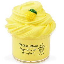 Load image into Gallery viewer, Pineapple Butter Slime, Yellow Premade Floam Slime 7oz Scented Slime Cotton Mud DIY Sludge Stretchy Kids Toys for Girls Boys
