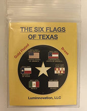 Load image into Gallery viewer, The Six Flags of Texas Challenge Coin - The Lone Star State, 1.5 Oz, Commemorative Coin, Republic of Texas, Six Flags of Texas, Texas State Seal. Texas Challenge Coin
