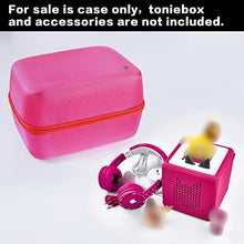 Load image into Gallery viewer, Case Compatible with Toniebox Starter Set and Tonies Figurine, Educational Musical Toy Storage Holder Organizer Fits for Charging Station, Headphones and More Accessories for Kids-Pink(Box Only)
