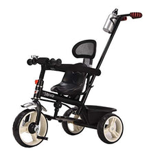 Load image into Gallery viewer, Children&#39;s Tricycle 1-6 Years Old Children&#39;s Bicycle Outdoor Toddler Trolley 3 Colors Can Be Made As Gifts Baby Bicycle Boy Girl (Color : Black)
