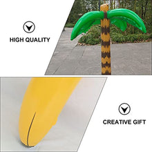 Load image into Gallery viewer, Toyvian 5pcs Inflatable Luau Party Set Includes Palm Tree Flamingo Banana Beach Ball Flying Parrot Toy Photo Prop for Summer Beach Hawaii Party Decor Pool Bath Time
