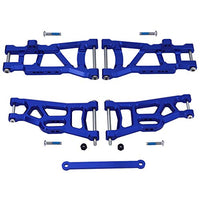 Hobbypark Aluminum Front & Rear Suspension A-Arms Set,Tie Bar for 1/10 Traxxas Slash 2WD RC Car Upgrade Parts Hop Ups, Replacement of 2555 3631 2532