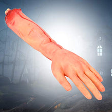 Load image into Gallery viewer, Jadpes Halloween Severed Hand Prank Prop,Trick Scary Fake Human Body Parts Costume Cosplay Props Simulation Severed Hand Halloween Prank Prop Haunted House Decoration(#1)

