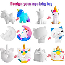 Load image into Gallery viewer, Paint 6 DIY Squishy - Paint Decorate Your Own Squishies- Arts and Crafts Gifts for Kids, Boys &amp; Girls - DIY Squishy Painting Toys- Slow Rising Stress Relief Squishy Fidget Toys for Adults Kids
