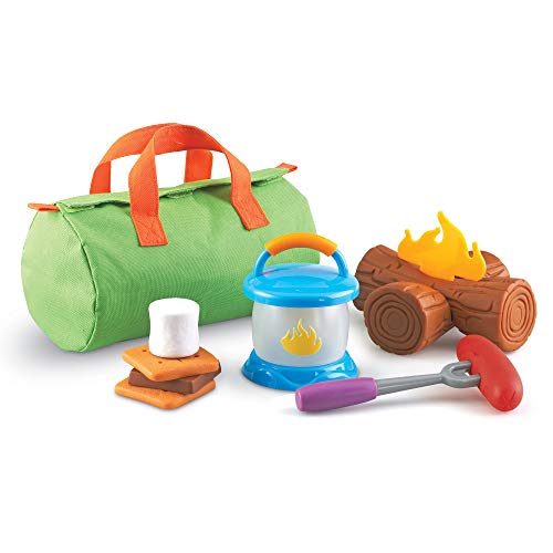 Learning Resources New Sprouts Camp Out!, Camping and Campfire Toy, 11 Pieces, Ages 2+