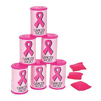 Pink Ribbon Can Bean Bag Toss Game - Toys - 9 Pieces