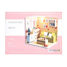 Load image into Gallery viewer, Dollhouse Kit, DIY DIY Dollhouse Wooden Assembly Toy Desktop with Dust Cover for Collection for Ornament
