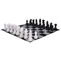 MegaChess 12 Inch Giant Plastic Chess Set - Accessories Available! (w/ Nylon Mat)