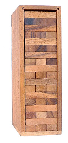 Logica Puzzles Art. Condo M - Tumbling Stacking Tower in Fine Wood - Medium Size - Fun for All The Family