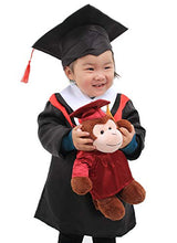 Load image into Gallery viewer, Plushland White Bear Plush Stuffed Animal Toys Present Gifts for Graduation Day, Personalized Text, Name or Your School Logo on Gown, Best for Any Grad School Kids 12 Inches(Red Cap and Gown)
