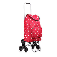 Foldable Grocery Shopping Cart Luggage Cart Portable Car Home Trolley Car (Color : E)