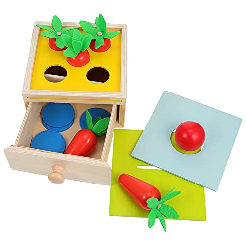 TOYANDONA Wooden Montessori Toys for Toddlers Carrot Harvest Educational Developmental Toys Fine Motor Skills Puzzle Toys Game for Kids