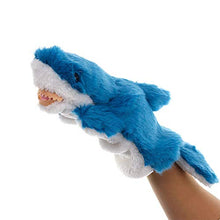 Load image into Gallery viewer, shlutesoy Lovely Shark Marine Animal Plush Hand Puppet Doll Kids Storytelling Toy Gift Education Toy Pillow Grey
