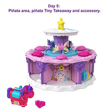 Load image into Gallery viewer, Polly Pocket Birthday Cake Countdown for Birthday Week, Birthday Cake Shape &amp; Package, 7 Play Areas, 25 Surprises, Makes a Great Birthday Gift for Ages 4 Years Old &amp; Up
